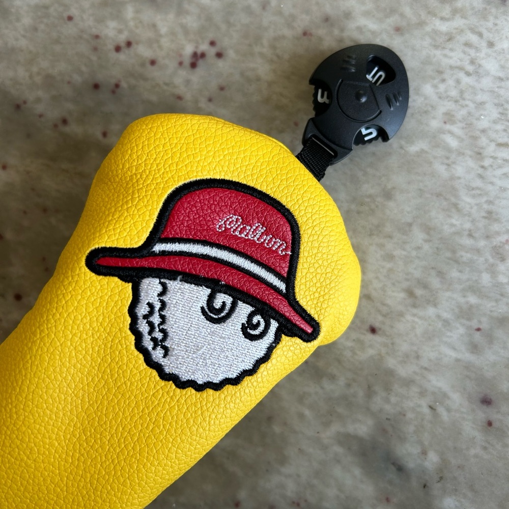 Malbon Rare Yellow Golf Club Utility Headcover from Japan